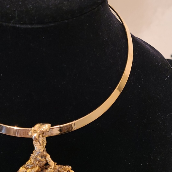 Ultra Modernist Brutalist Pendant Necklace - Picture 4 of 10